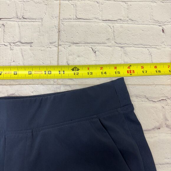 Athleta Women Brooklyn Mid Rise Ankle Pants Size 10 Navy Blue SP23 C023 -22 - Picture 4 of 16